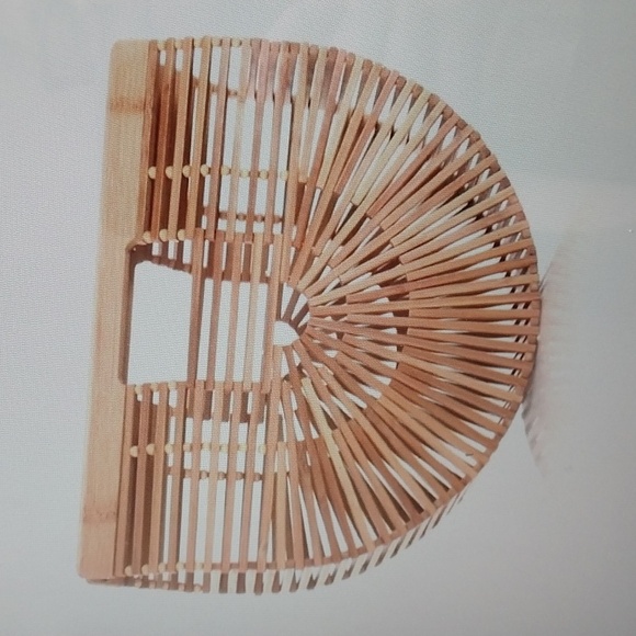 Bamboo half moon bamboo bag - Picture 4 of 4